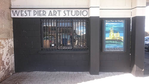 exterior of west pier art studio